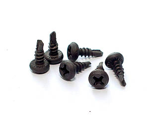 Саморіз для профілю "блоха" 3.5х9.5 з чорним буром