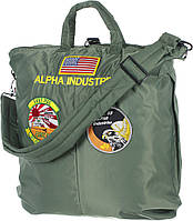 Оригинальная сумка Alpha Industries Helmet Bag With Patches (Olive Green) 589105251 Оригинальная сумка Alpha Industries Helmet Bag With Patches (Olive Green)