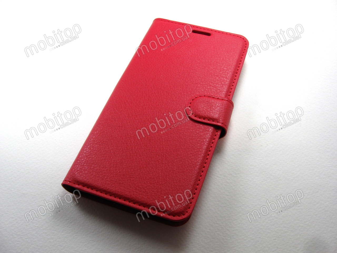 Шкіряний чохол книжка Meizu M6 Note (червоний), фото 1
