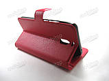 Шкіряний чохол книжка Meizu M6 Note (червоний), фото 4