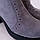 Черевики замшеві сірі жіночі woman's heel на підборах з блискавкою, фото 5