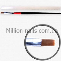 Кисті для гелю №10, червоно-чорна ручка