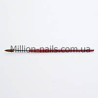 Кисть для акрила №4, красная ручка