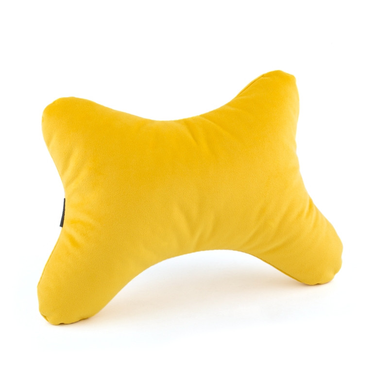 Дорожня подушка під голову BONE жовтий флок_під нанесення