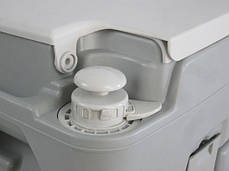 Біотуалет, туалет на кемпінг портативний, кімнатний 20 л із поршневим насосом 3020 T, фото 3
