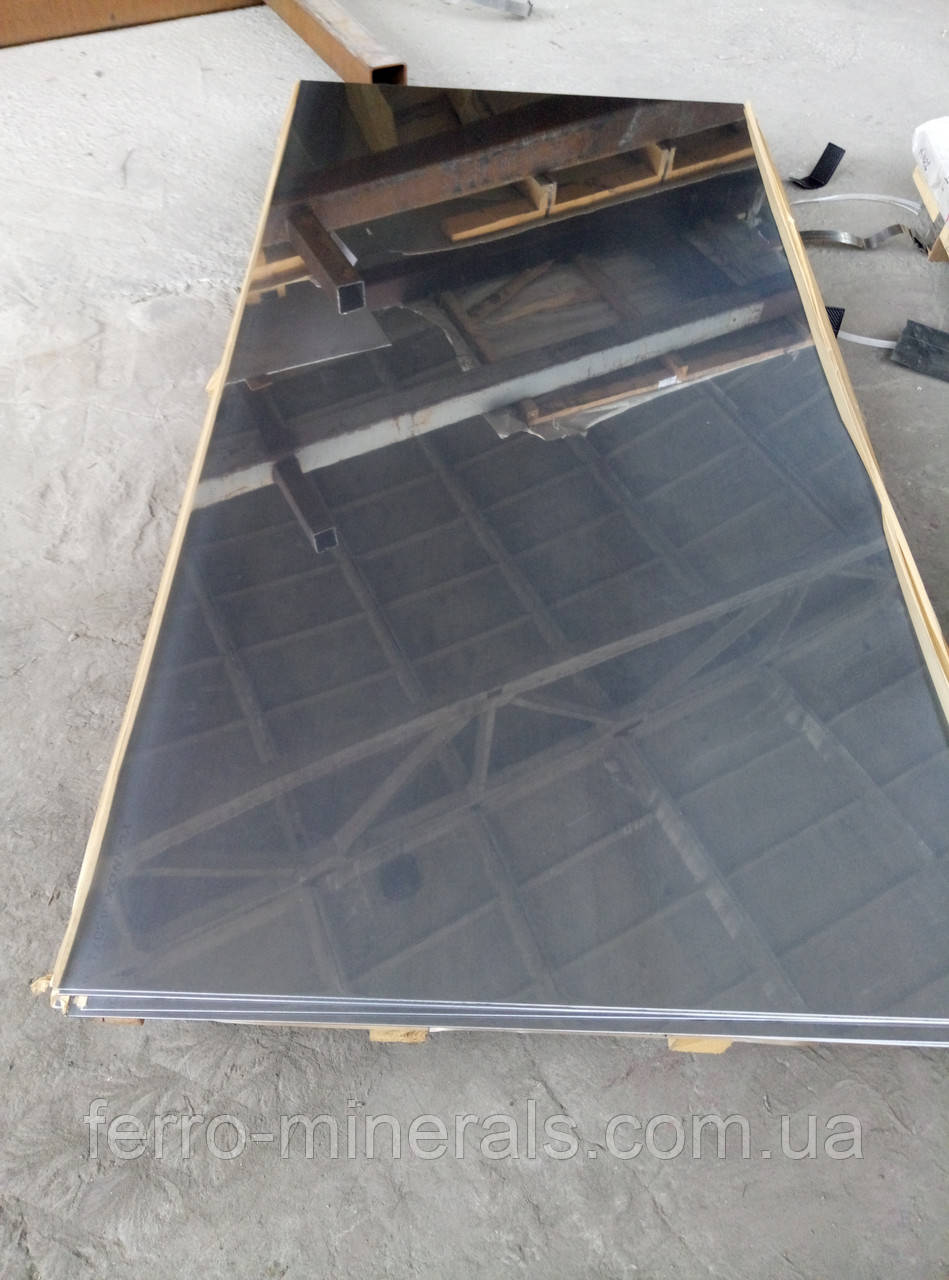 Аркуш Неіржавкий 3.0х1250х2500 мм AISI 430 дзеркало