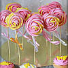 Меренга різнокольорова для свята солодощі для кенді бару безе на паличці тематичні солодощі, фото 2