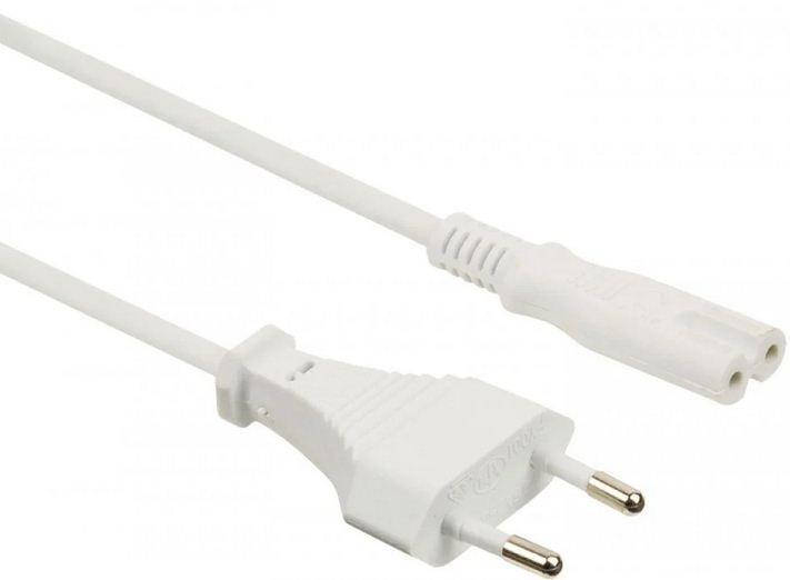 

Шнур сетевой C7 IEC 60320 2x0,75мм, для бытовой техники, серый 1,8 метра