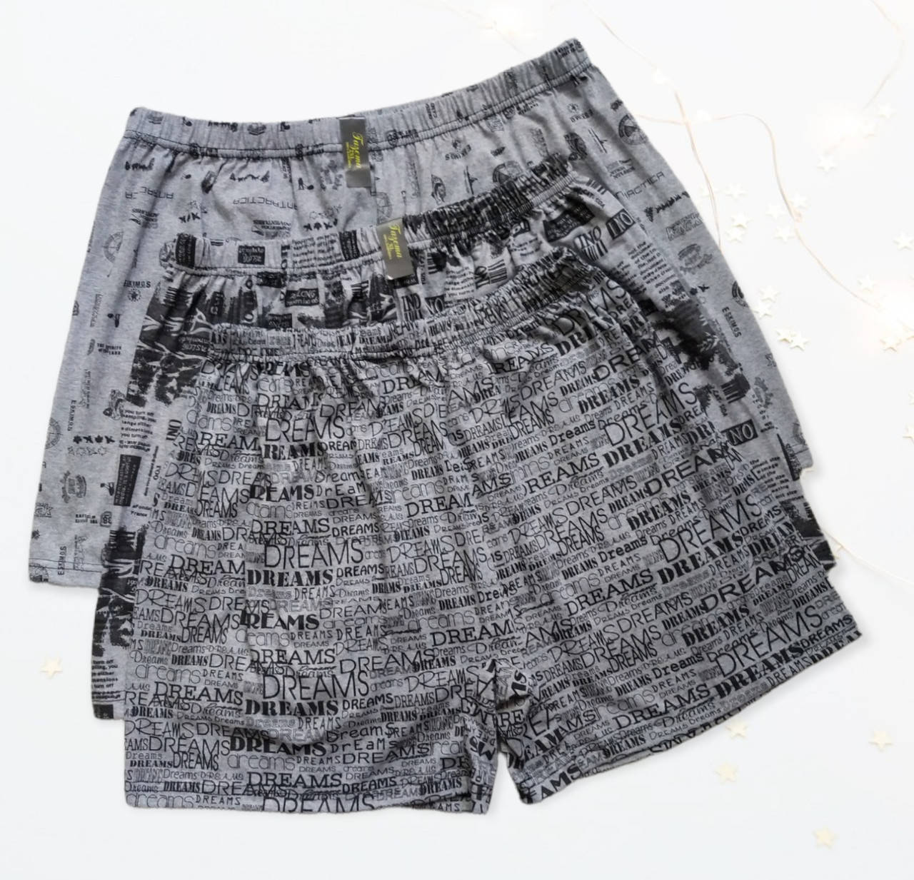 

Семейные трусы мужские серые Размеры XL XXL L, Светло-серый