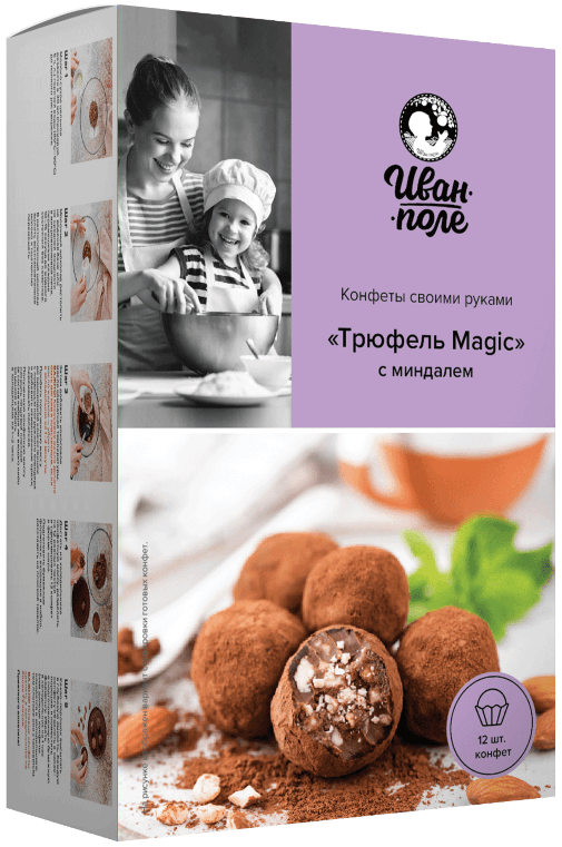 

Набор для конфет «Иван-Поле» Трюфель Magic с Миндалем (260 грамм)