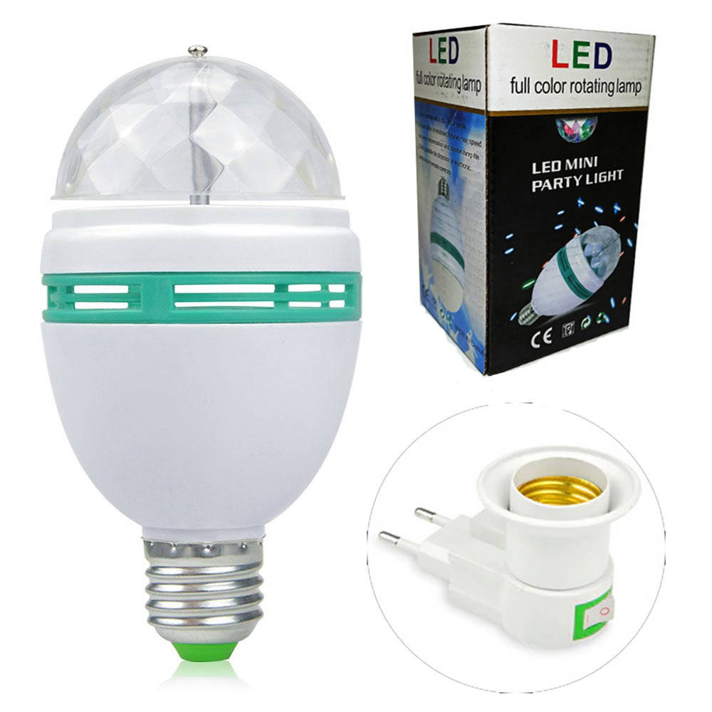 

Диско лампа вращающаяся разноцветная лампа LED Full Color Rotating Lamp