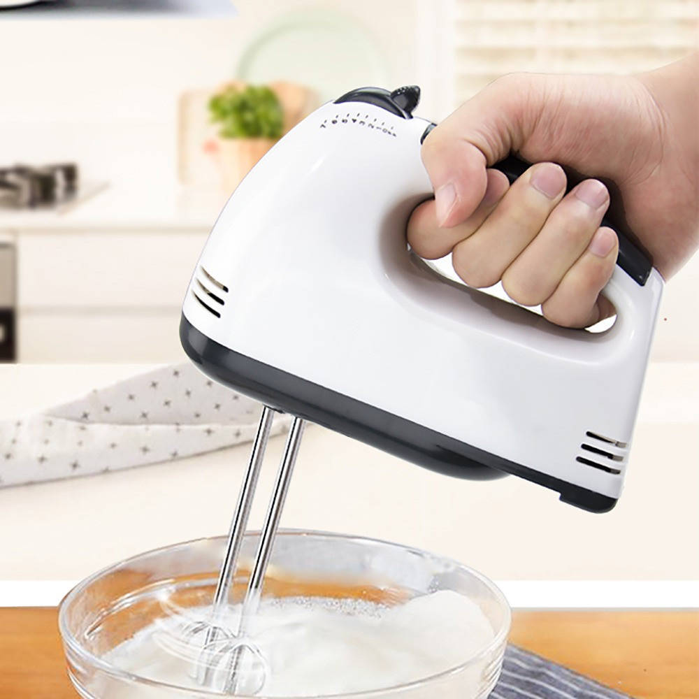 

Ручной миксер с насадками на 7 скоростей Domotec MS-1333 / Электрический кухонный миксер