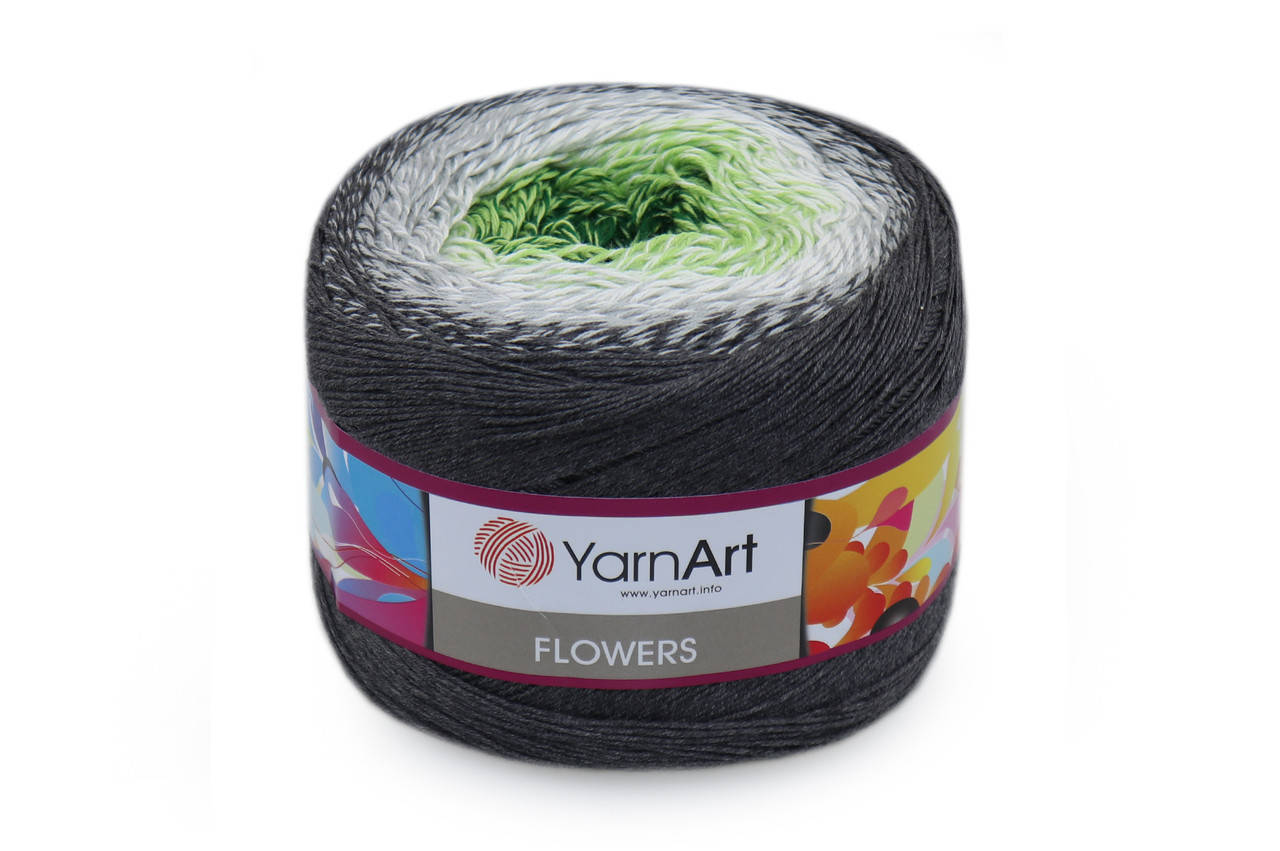 

YarnArt Flowers, №291, Секционное крашение