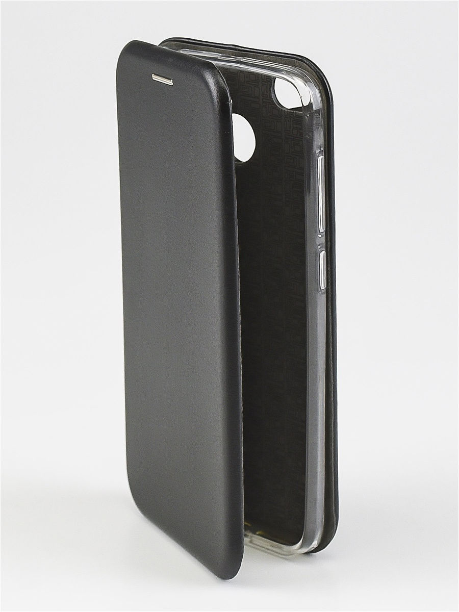 

Чехол книжка для Xiaomi Redmi 4X / чехол на редми 4x (черный цвет) / книга на магните с отделом для карт