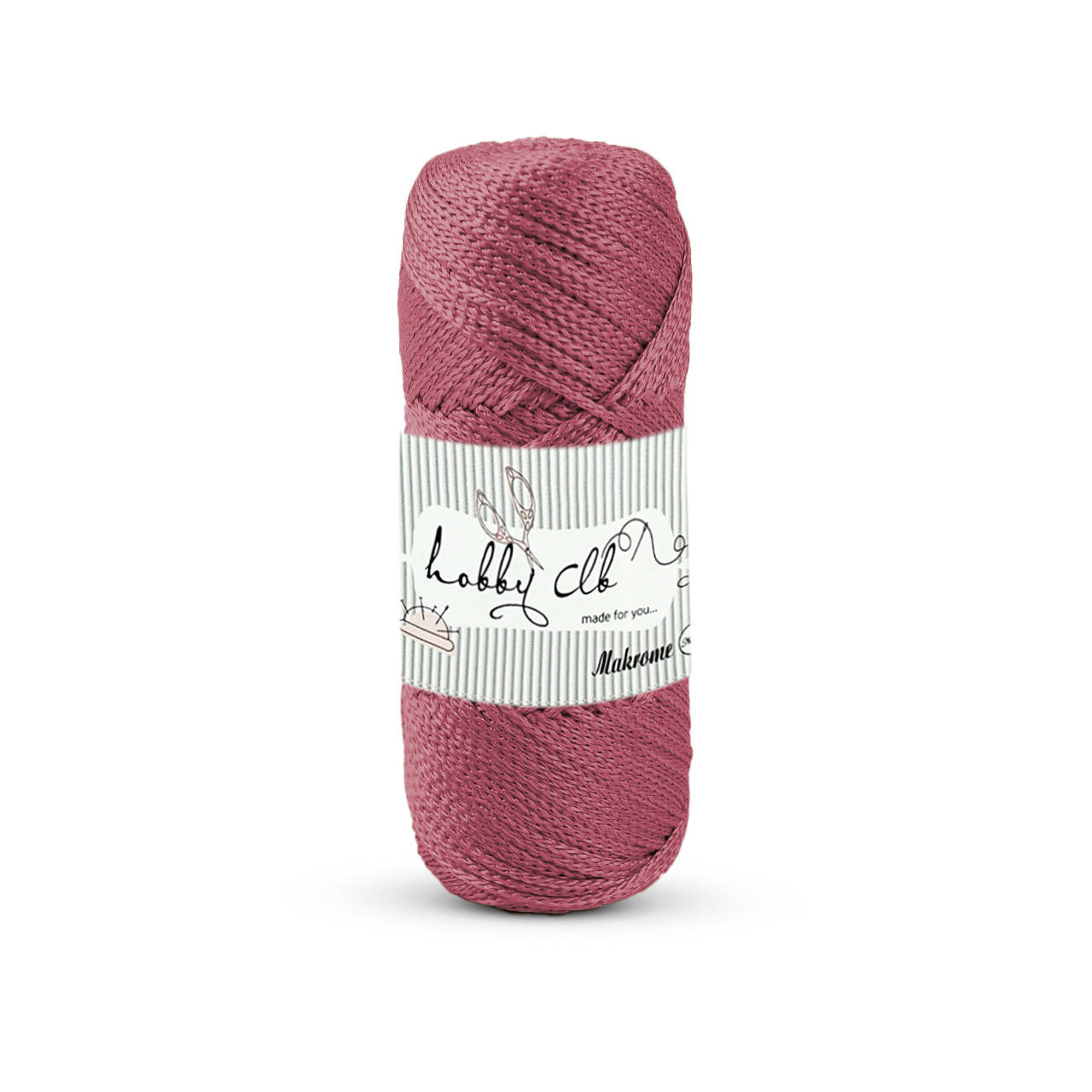 

Полипропиленовый шнур Макраме Hobby Clb. Малина. 100г, 150м, 1-2 мм