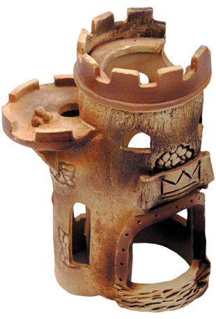 Декорація для акваріума Природа Вежа велика подвійна 15х26 см