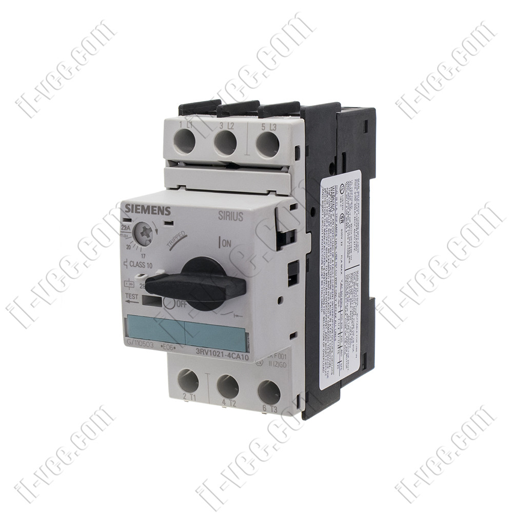 Автоматичний вимикач захисту двигуна Siemens 3RV1021-4CA10 17-22A