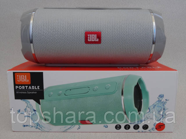 Колонка влагостойкая портативная Bluetooth JBL-116 серая