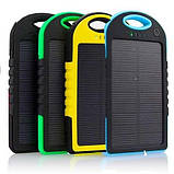 Портативний зарядний пристрій Power Bank SOLAR 28000 mAh із сонячною зарядкою + LED Ліхтар (панель), фото 4