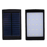 Портативний зарядний пристрій Power Bank SOLAR 25 000 mAh із сонячною зарядкою + LED-панель + ліхтарик, фото 6