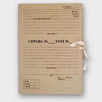 Папка архивная А4 на завязках с титульной страницей корешок 20-40 мм 230*320 мм