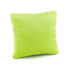 Подушка декоративна квадратна, світло-зелений флок_під нанесення