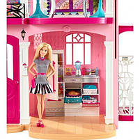 Ігровий набір Barbie Dreamhouse Барбі Будинок мрії Малібу 3-поверховий з ліфтом і басейном FFY84, фото 10