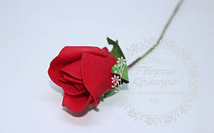 Бутон троянди латексний червоний, 4,5 - 5 см