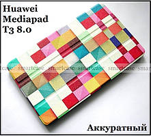 Color Blocks оригінальний чохол книжка Huawei Mediapad T3 8 KOB-L09, чохол TFC еко шкіра Кубики