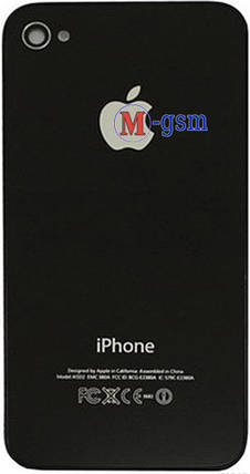 Задня кришка Apple iPhone 4S чорна, фото 2