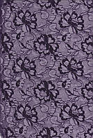 Гипюр фиолетовый с серебром №1173