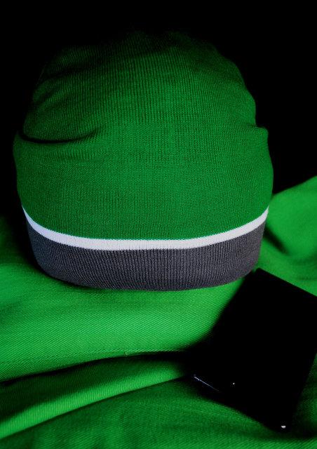 Чоловіча шапка на флісі на обхват голови 52-54 см, фото 1