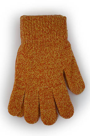 В'язані рукавички Корона Дитячі 5002S-6 теракотові, фото 2