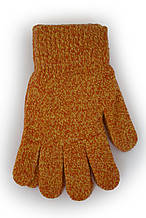 Дитячі в'язані рукавички 5002М-6 теракотові