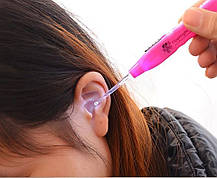 Прилад для чищення вух з підсвічуванням 3 насадки