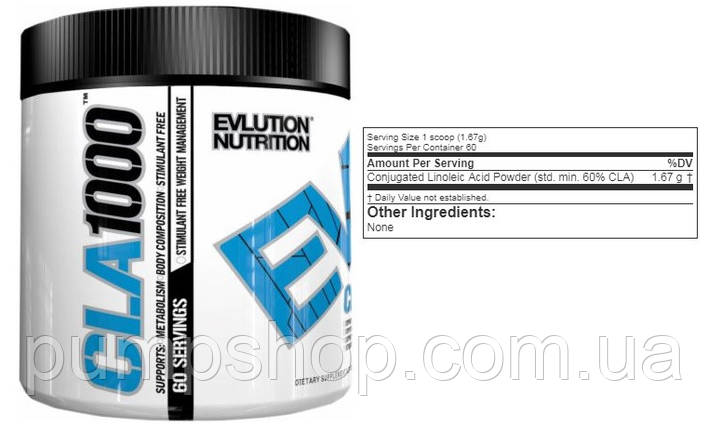 Для зниження ваги Evlution Nutrition CLA 60 порц., фото 2