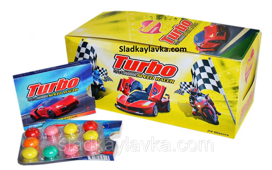 Жувальна гумка Turbo блістер 24 шт (ILHAM)