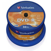 Диск Verbatim 4.7Gb -16x (cake 50) azo DVD-R