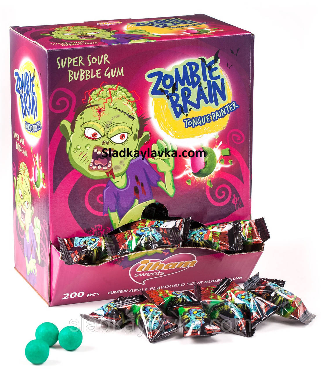 Жувальна гумка Zombie 200 шт (ILHAM)