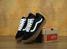 Кеди Vans Old Skool Winter Edition Black Gum, зимові вансы з хутром. ТОП Репліка ААА класу., фото 3