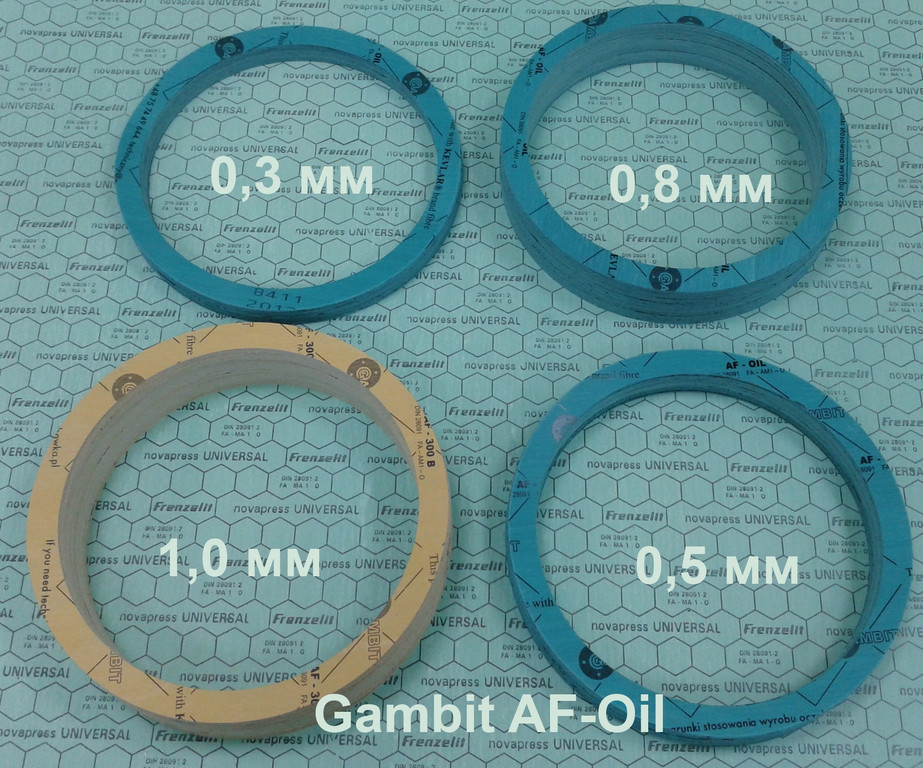 «Уплотнительные прокладки» в портфолио компании «ООО «КомпенсМАШ»»