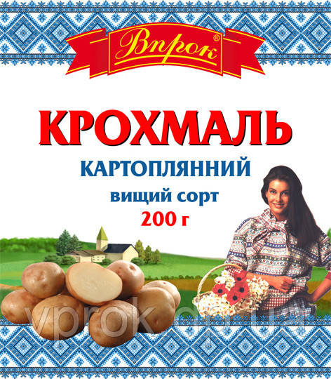 Крохмаль картопляний в/з 300 г ТМ "Впрок"