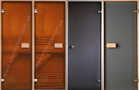 Скляні двері для саун, лазень і турецьких парних