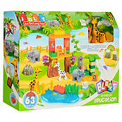 Конструктор JDLT 5021 зоопарк, тварини6 шт., 63 дет, у кор-ку, 35,5-29-10см