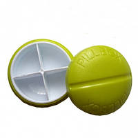 Контейнер для таблеток на 4 відділення зелений