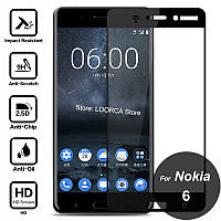 3D скло для Nokia 6 на весь екран Black