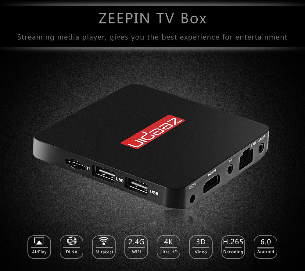 Android SMART TV, Zeepin TV Box, (Amlogic S905X) Смарт ТБ приставка, фото 1