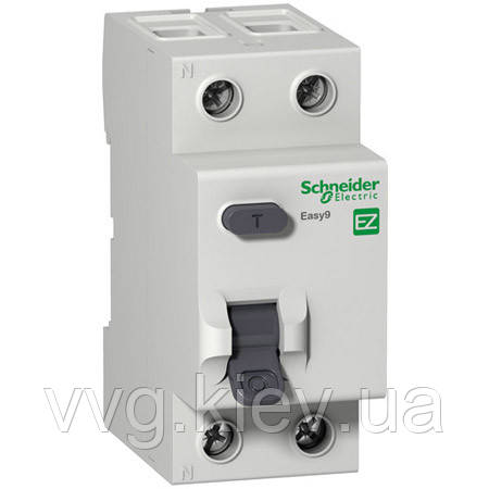 Пристрій захисного вимкнення (УЗВ) 2P 25А 30 мА "AC" Schneider Electric Easy9
