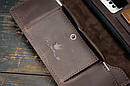 Клатч чоловічий з натуральної шкіри портмоне на кнопці LONG WALLET MenStuff BRWN коричневий, фото 8