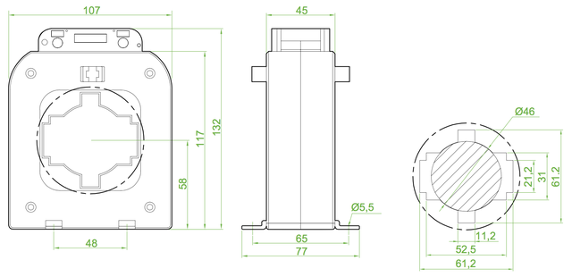 трансформатор тока измерительный размер